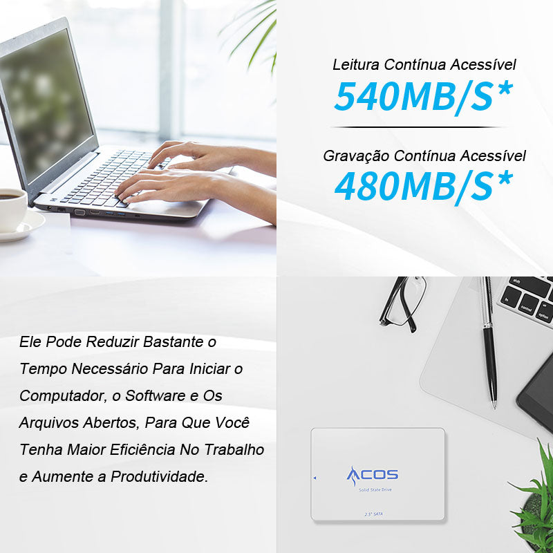 HD SSD para computadores desktop e notebook.